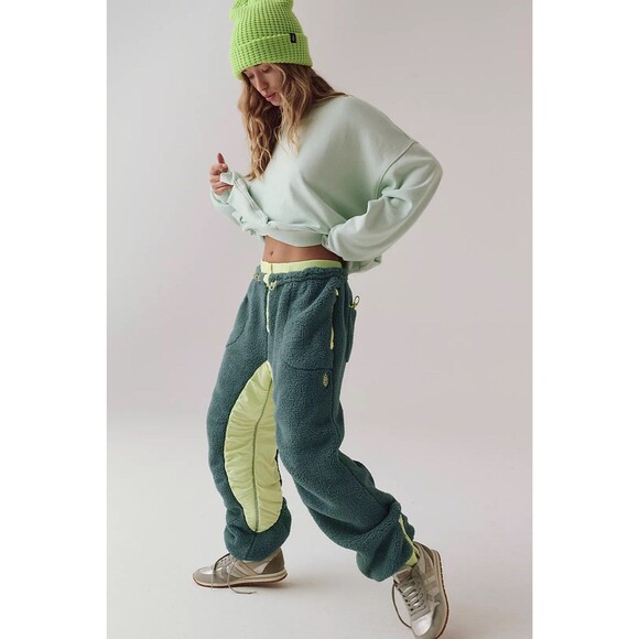 NWT Free People Sundown Fleece Pants S - Picture 1 of 5